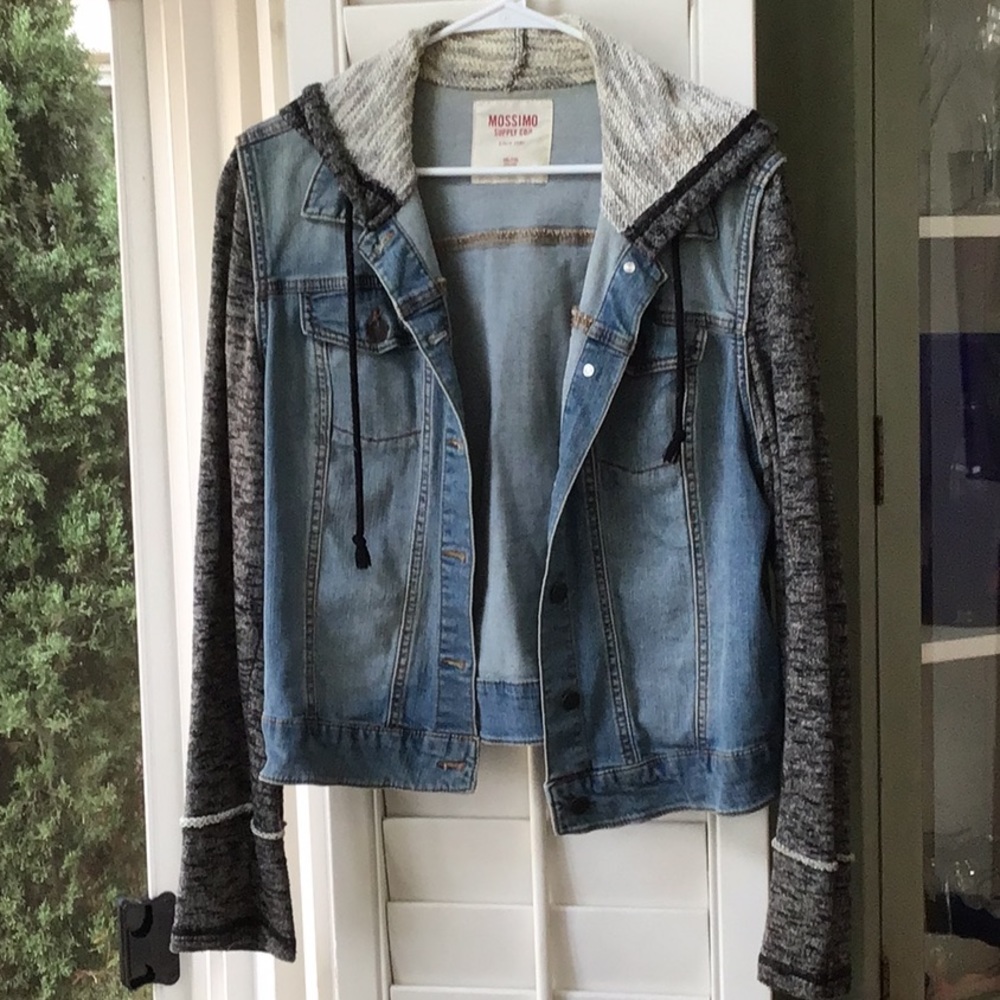 Mossimo Kids Jean jacket sweater hoodie.
